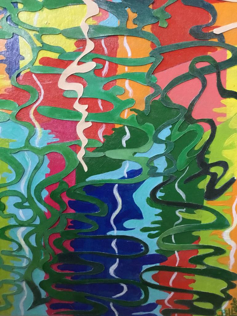 Original Modernism Abstract Painting by Beline Loeb