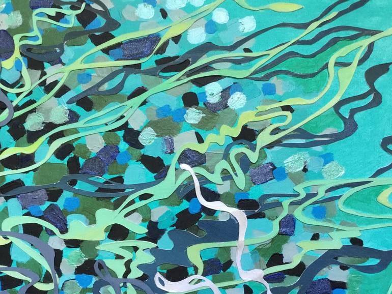 Original Abstract Water Painting by Beline Loeb