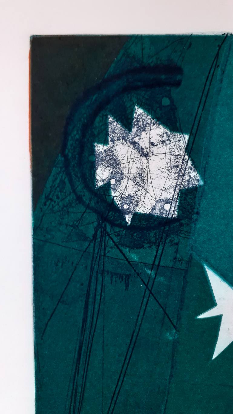 Original Modernism Abstract Printmaking by Dimitar Karatonev