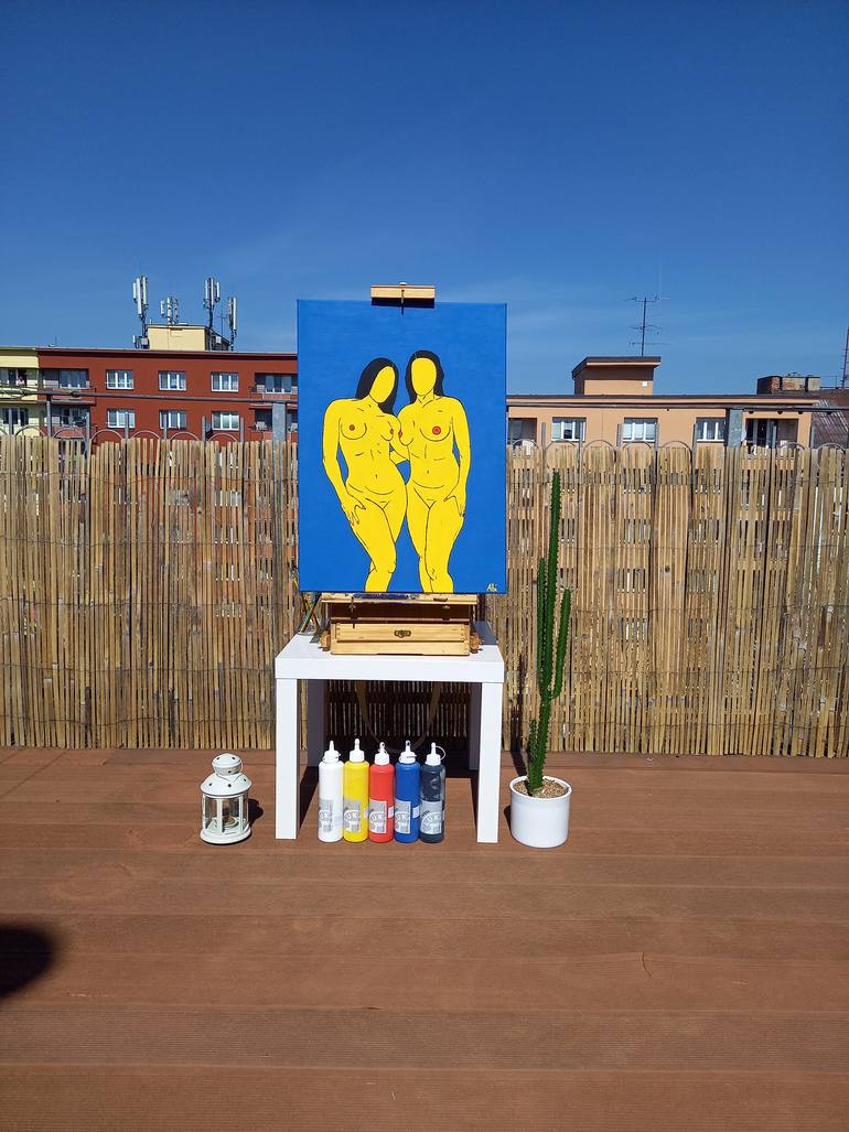 Original Figurative Erotic Painting by Petr Albert