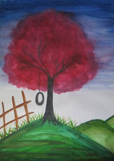 Print of Tree Paintings by Ramya Jetty