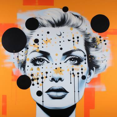 Original Abstract Popular culture Paintings by Poptonicart Claudia Sauter-Steiger