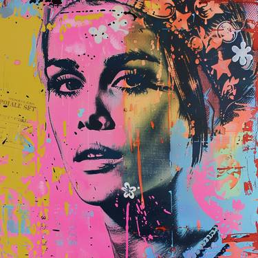 Original Abstract Popular culture Digital by Poptonicart Claudia Sauter-Steiger