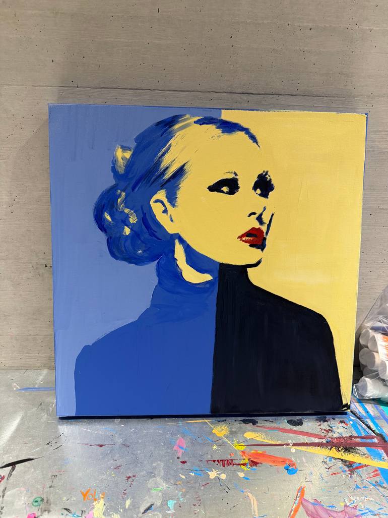 Original Abstract Women Painting by Poptonicart Claudia Sauter-Steiger