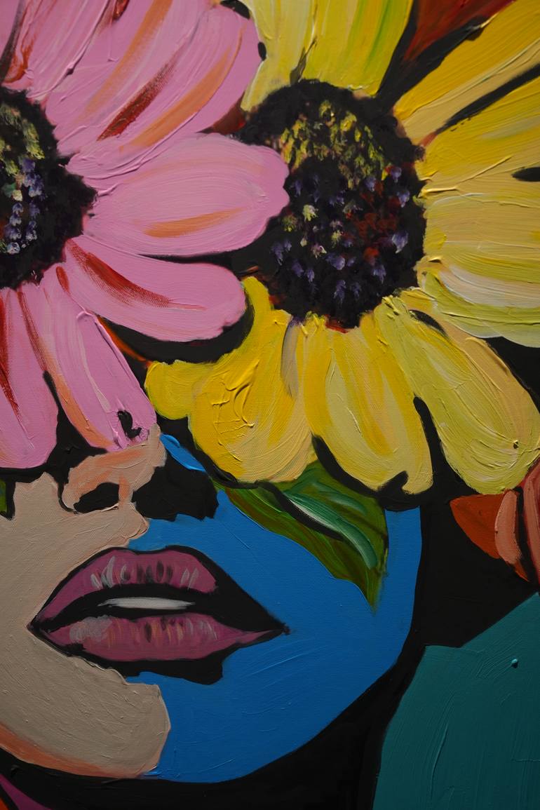 Original Abstract Pop Culture/Celebrity Painting by Poptonicart Claudia Sauter-Steiger