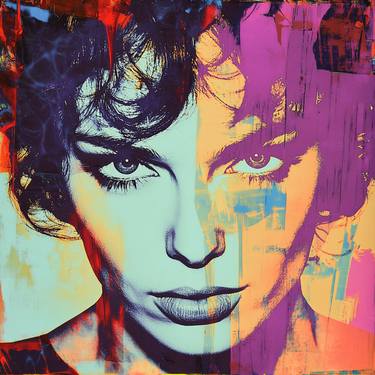 Original Abstract Popular culture Painting by Poptonicart Claudia Sauter-Steiger
