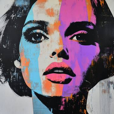 Original Abstract Popular culture Digital by Poptonicart Claudia Sauter-Steiger