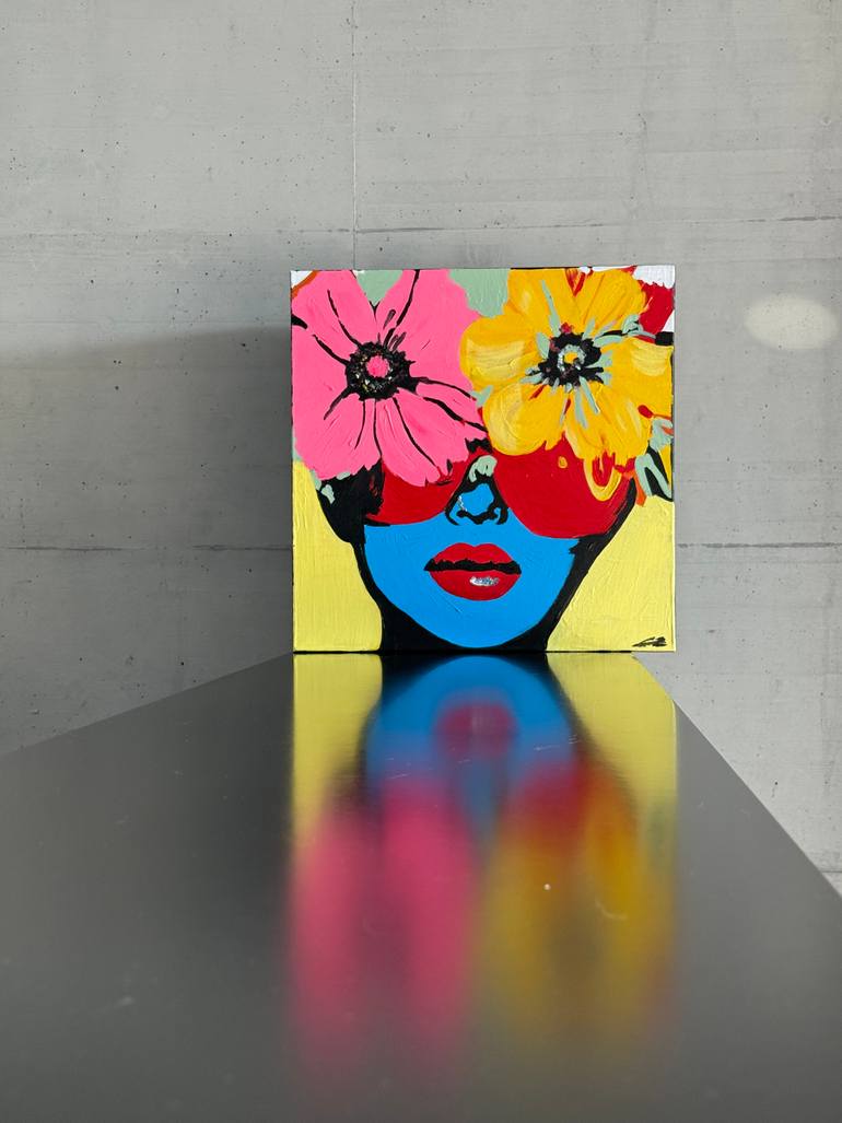 Original Abstract Pop Culture/Celebrity Painting by Poptonicart Claudia Sauter-Steiger