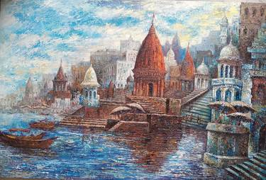 Original Realism Landscape Paintings by SHUBHASHIS MANDAL