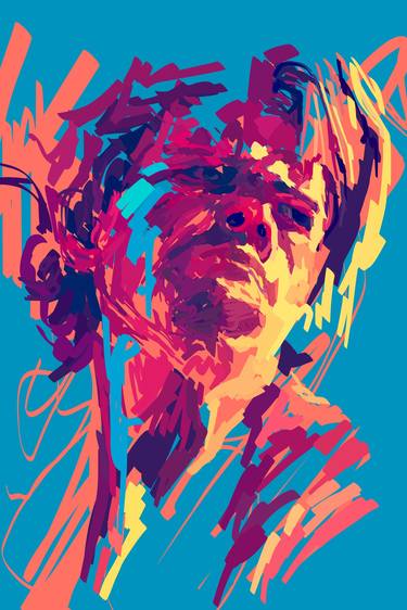 Print of Expressionism Portrait Digital by Giuseppe Simpatico