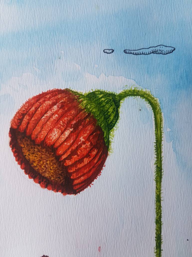 Original Conceptual Floral Painting by El Gordo
