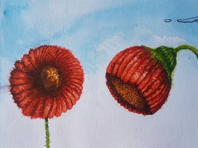 Original Conceptual Floral Painting by El Gordo