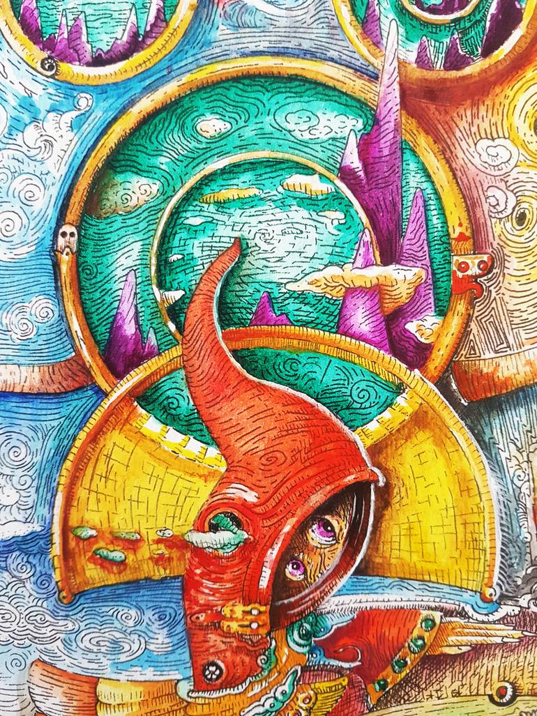 Original Conceptual Nature Painting by El Gordo