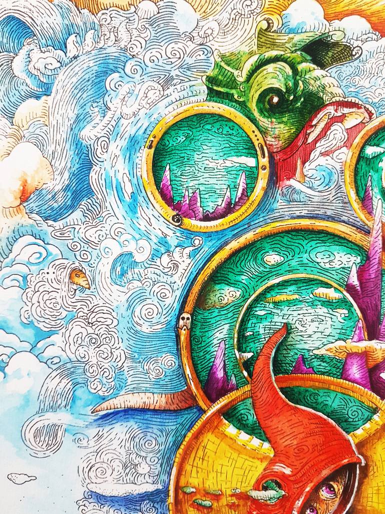 Original Conceptual Nature Painting by El Gordo