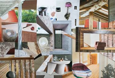 Print of Interiors Collage by Sara Groetsch