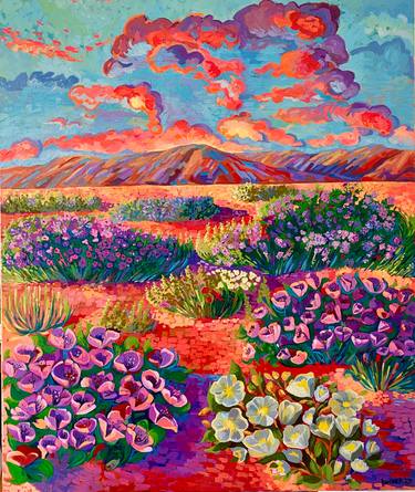 Original Impressionism Floral Painting by Katerina Ivanova