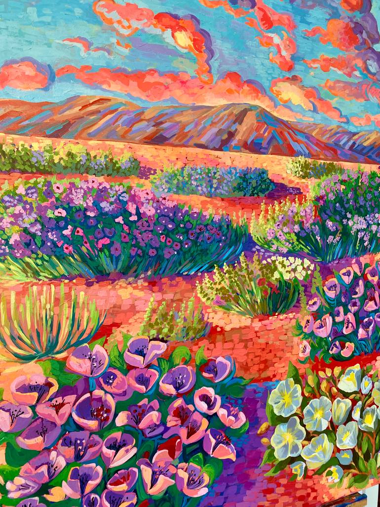 Original Impressionism Floral Painting by Katerina Ivanova