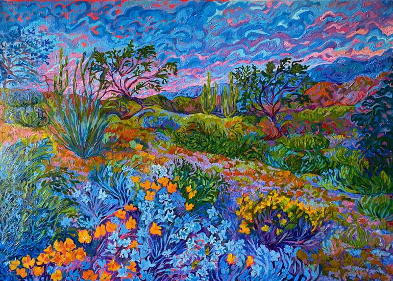 Original Impressionism Landscape Painting by Katerina Ivanova