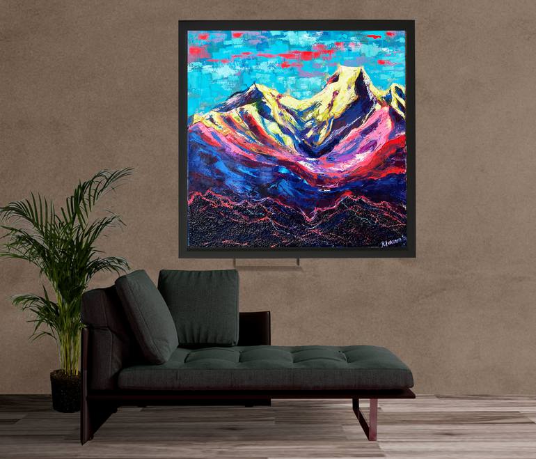 Original Abstract Landscape Painting by Katerina Ivanova