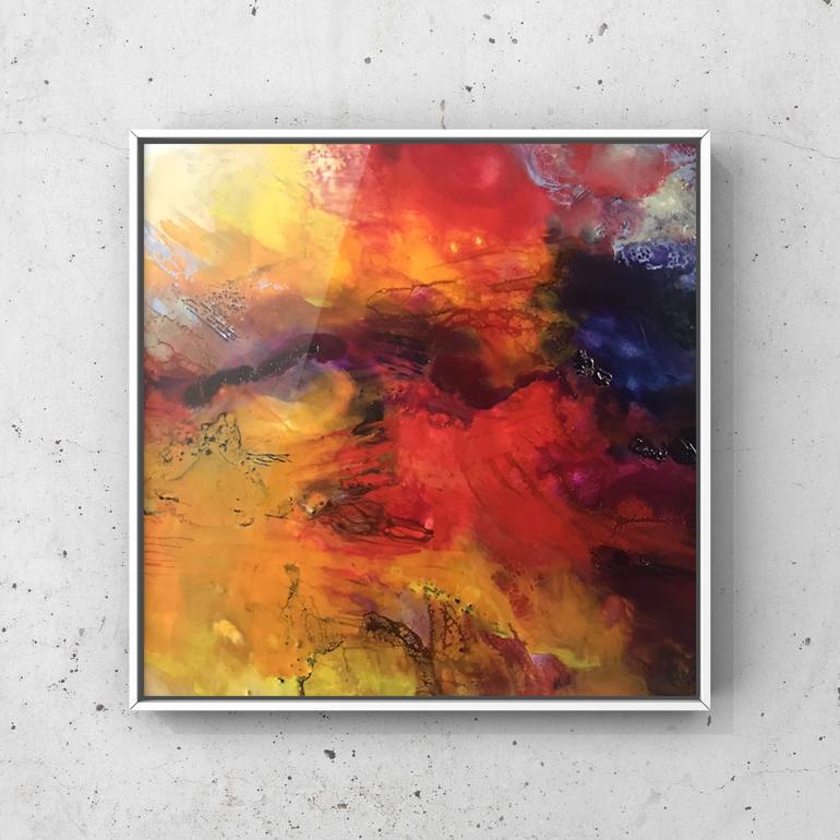 Original Abstract Landscape Painting by Katja Wittmer