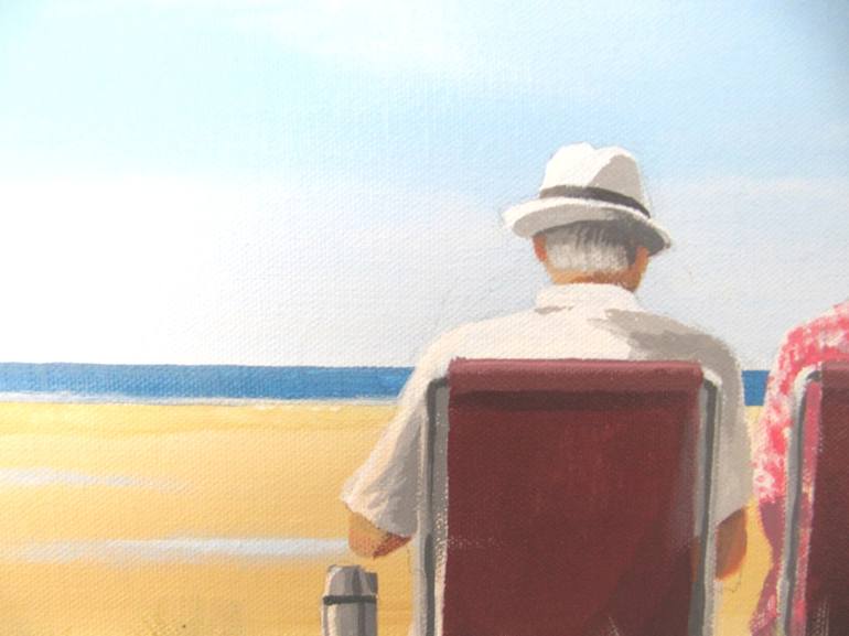 Original Impressionism Beach Painting by Tony Munns