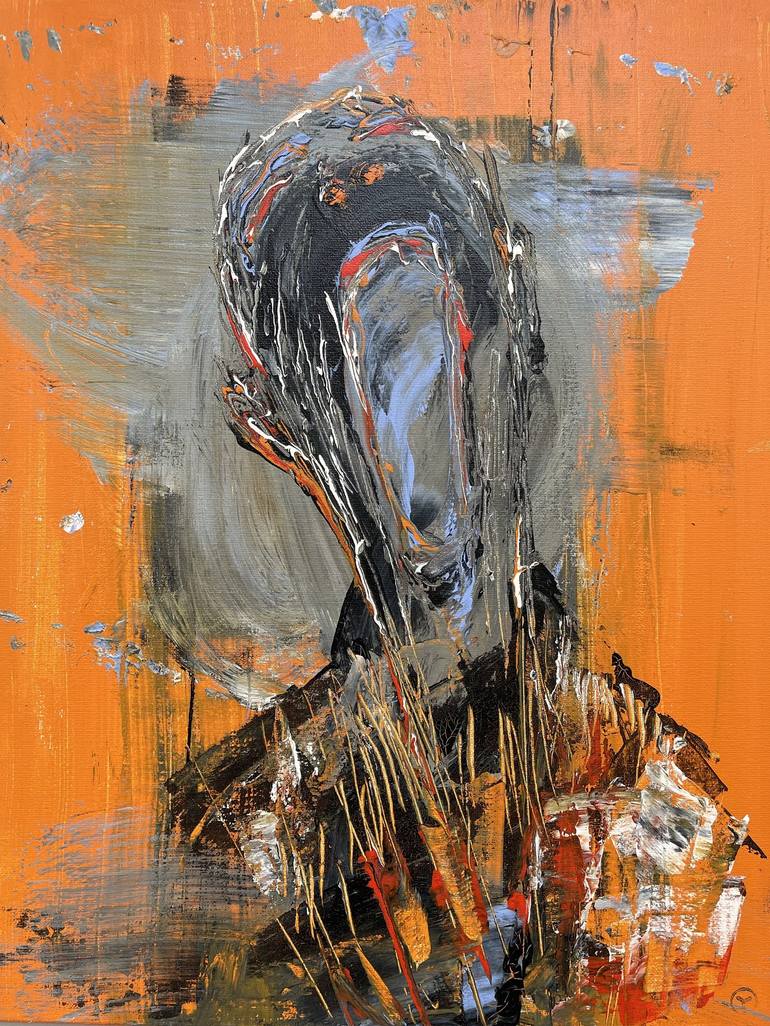 Screamer Two Painting By Yucel Erdogan | Saatchi Art