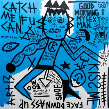 Original Abstract Expressionism Typography Paintings by Cankut Kalyoncu