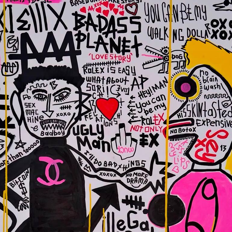 Original Abstract Expressionism Abstract Mixed Media by Cankut Kalyoncu