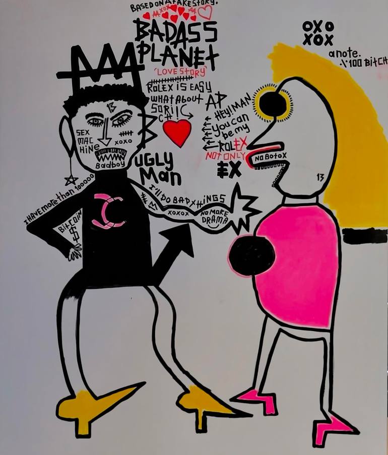 Original Abstract Expressionism Abstract Mixed Media by Cankut Kalyoncu