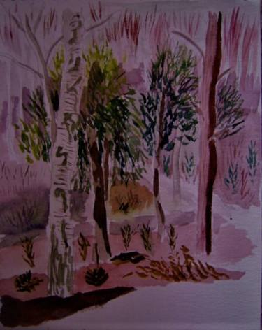 Original Impressionism Tree Paintings by oliver garman