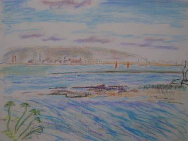 Original Impressionism Seascape Drawings by oliver garman