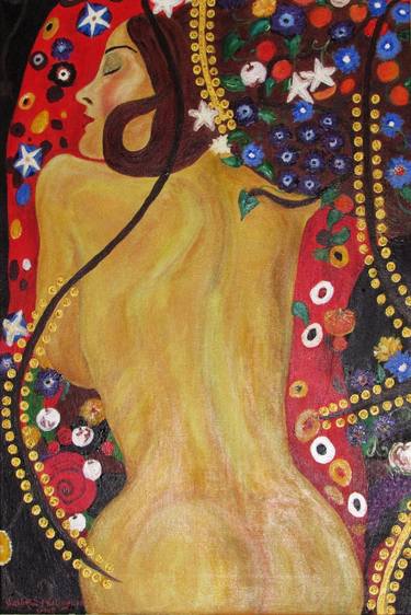 Siren At Rest ( In the style of Gustav Klimt ) thumb