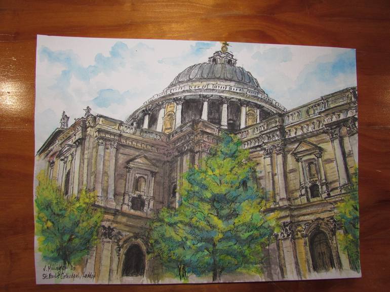 Original Architecture Painting by Viktoria Bukhty-Millington