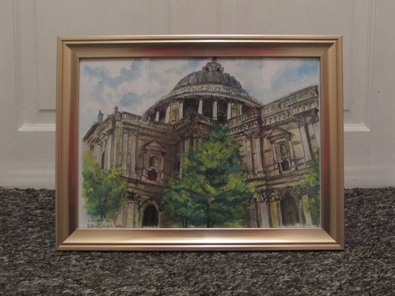 Original Fine Art Architecture Painting by Viktoria Bukhty-Millington