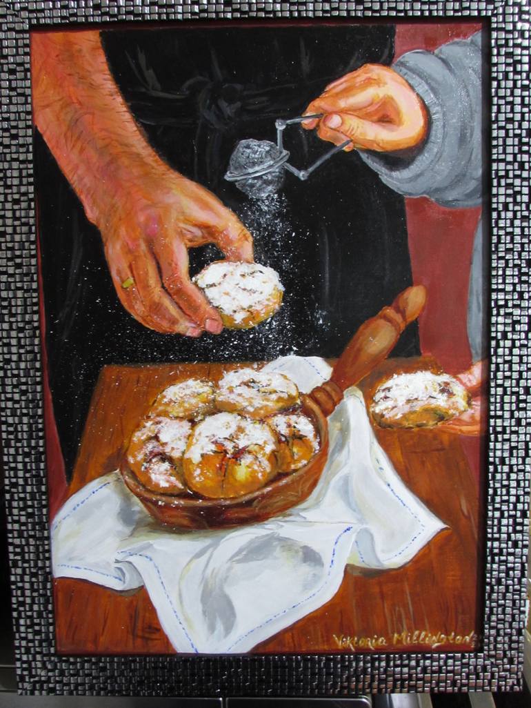 Original Cuisine Painting by Viktoria Bukhty-Millington