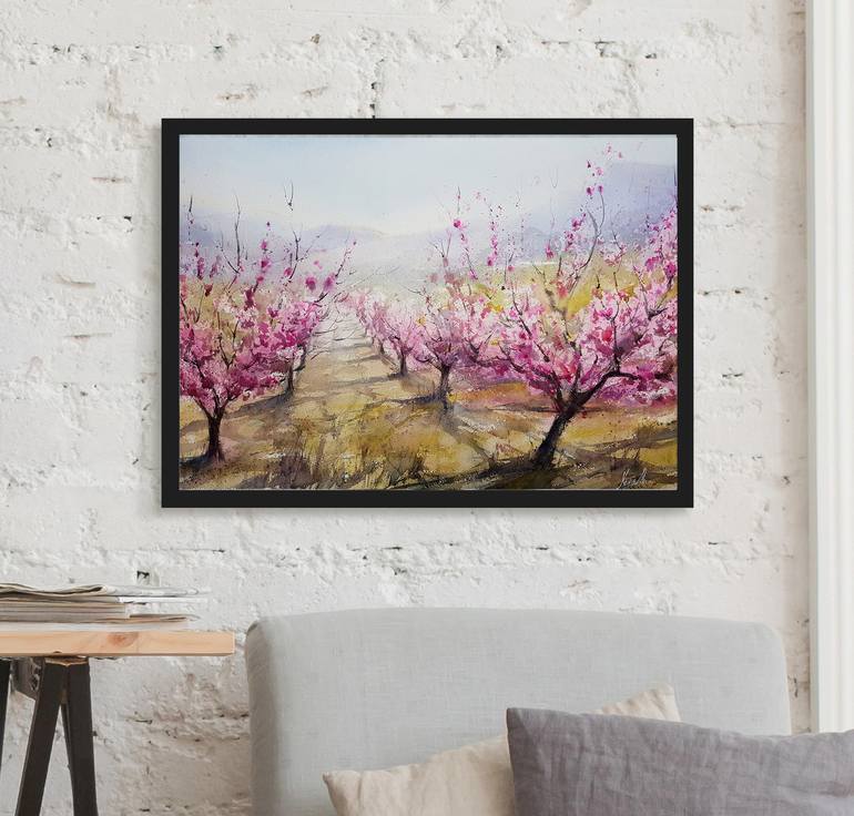 Original Impressionism Landscape Painting by Ksenia Molostvova