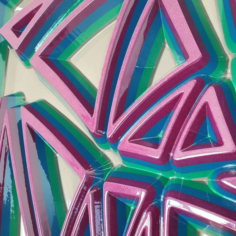 Original Abstract Geometric Sculpture by Jorge Miranda