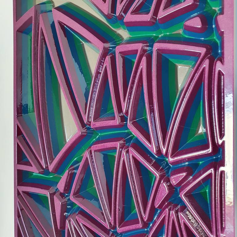 Original Abstract Geometric Sculpture by Jorge Miranda