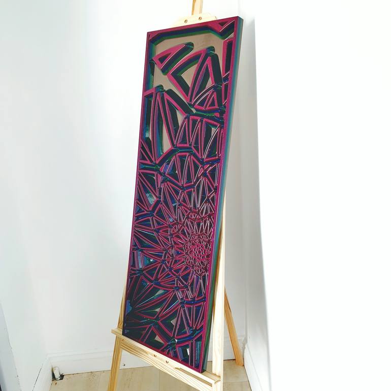 Original Abstract Geometric Sculpture by Jorge Miranda