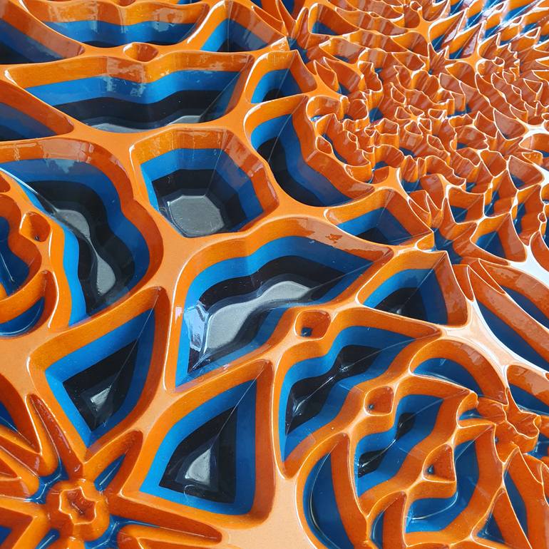 Original Abstract Geometric Sculpture by Jorge Miranda