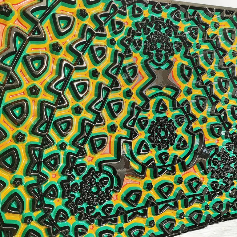 Original Abstract Geometric Sculpture by Jorge Miranda