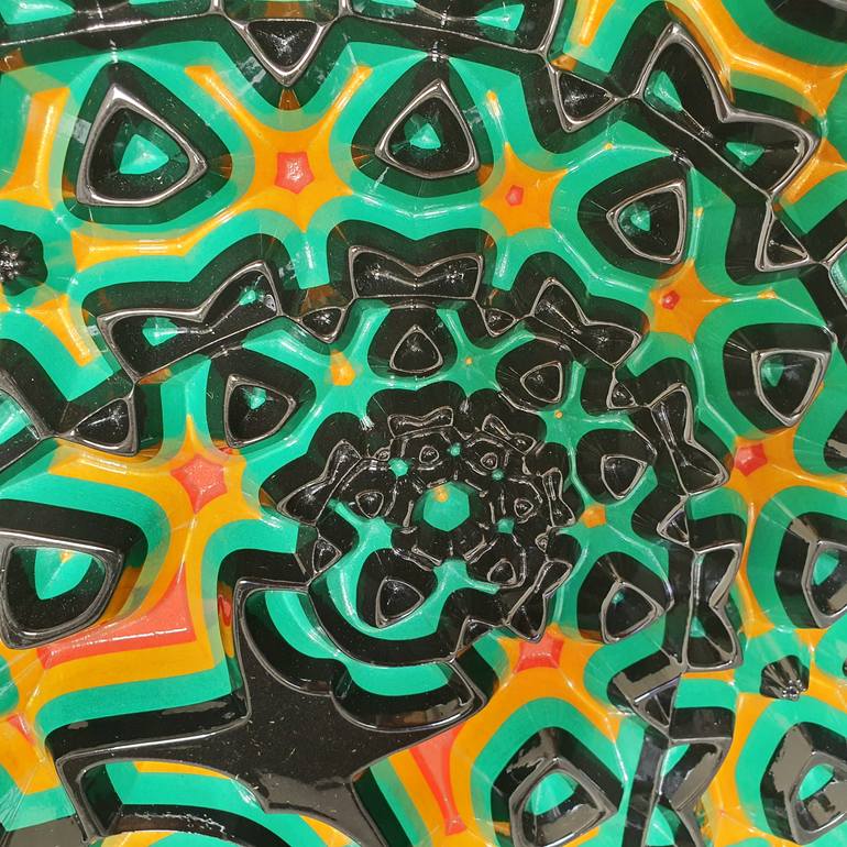 Original Abstract Geometric Sculpture by Jorge Miranda