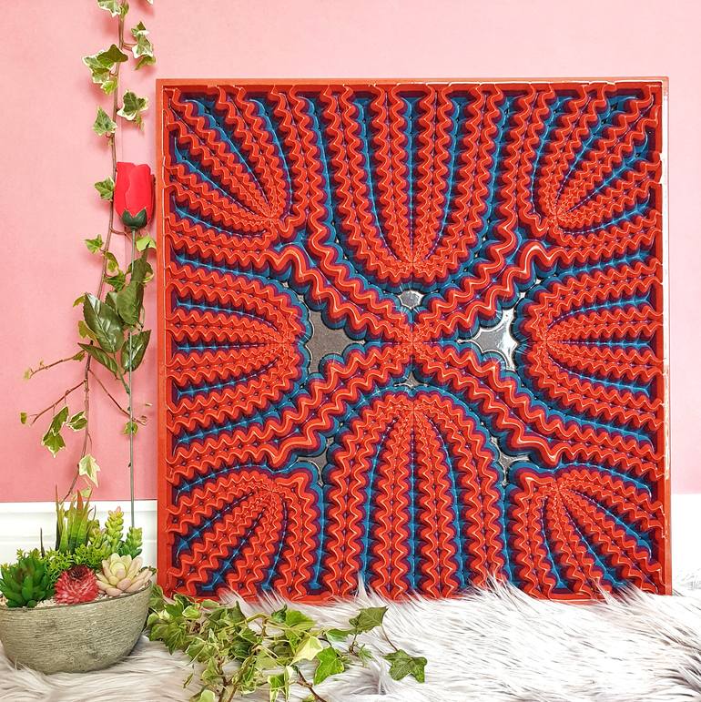 Original Abstract Geometric Sculpture by Jorge Miranda