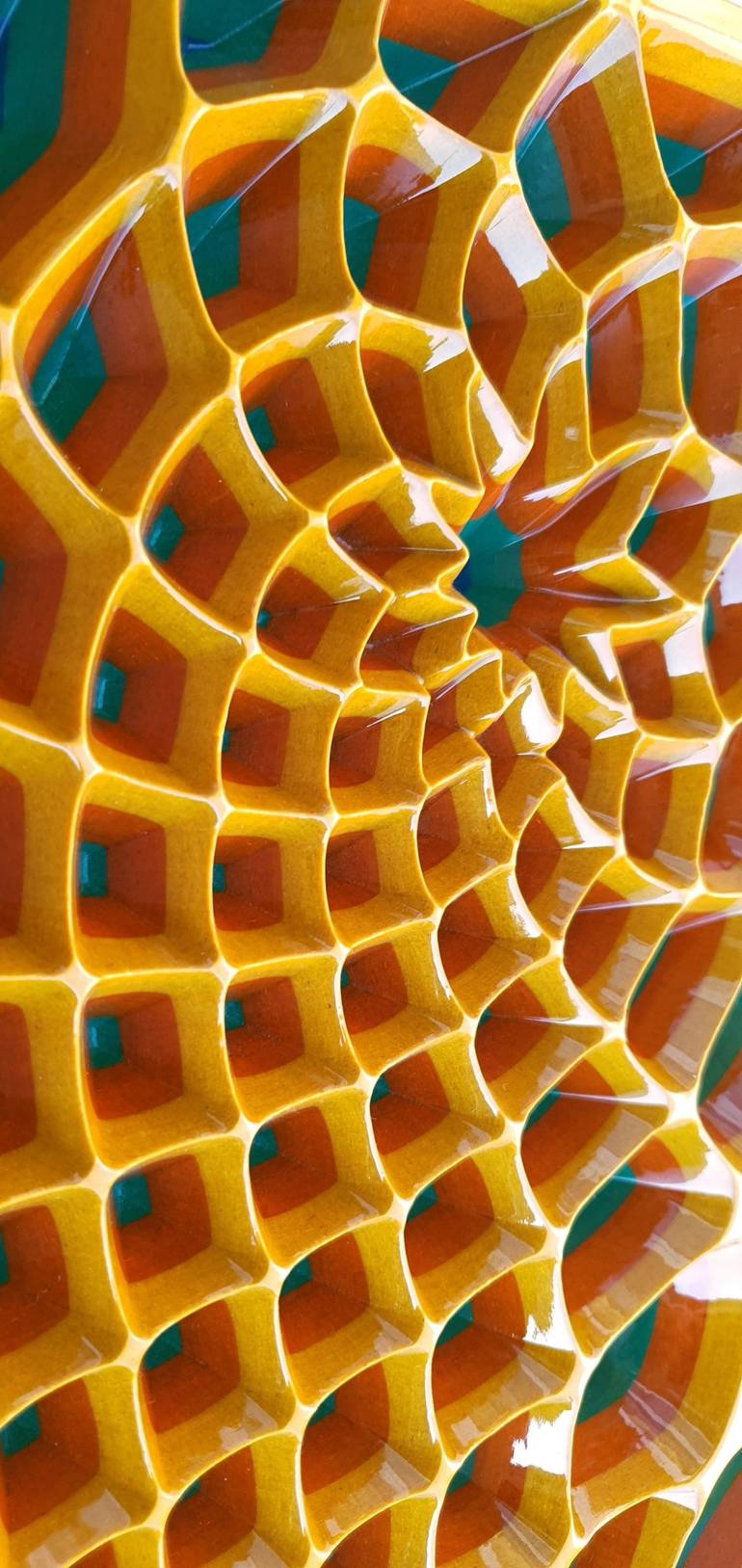 Original Abstract Geometric Sculpture by Jorge Miranda