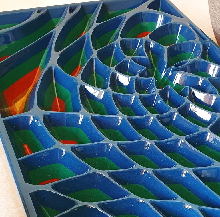 Original Abstract Geometric Sculpture by Jorge Miranda