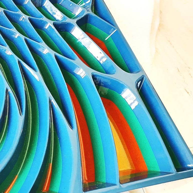 Original Abstract Geometric Sculpture by Jorge Miranda