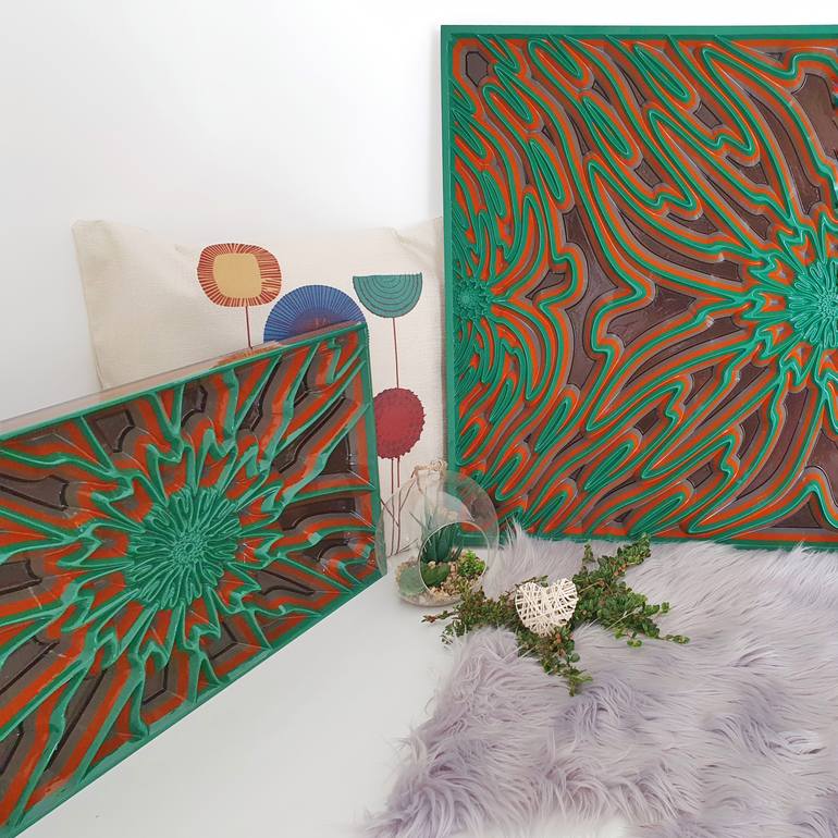 Original Abstract Geometric Sculpture by Jorge Miranda
