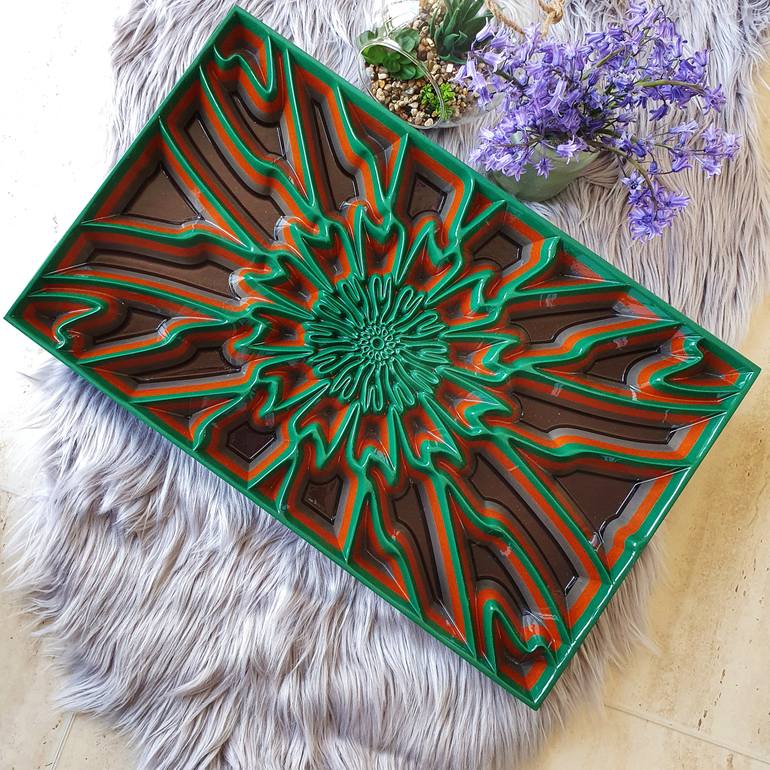 Original Abstract Geometric Sculpture by Jorge Miranda