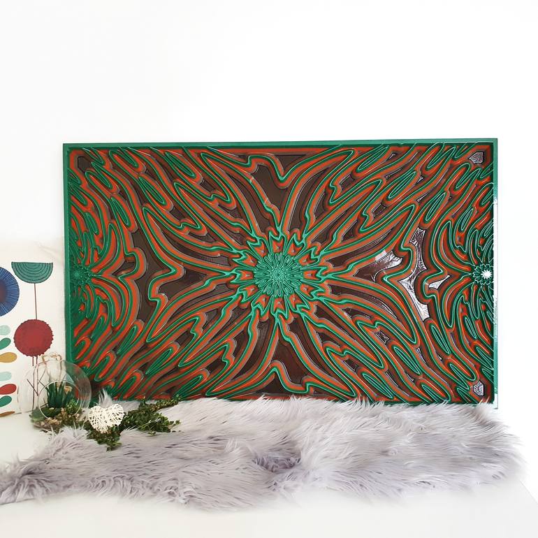 Original Abstract Geometric Sculpture by Jorge Miranda