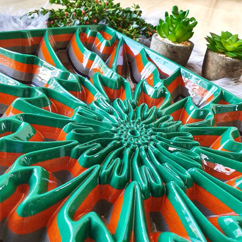 Original Abstract Geometric Sculpture by Jorge Miranda